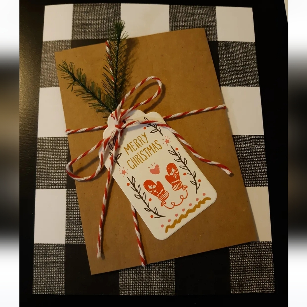 4/$15 Handmade cards- Holly Christmas